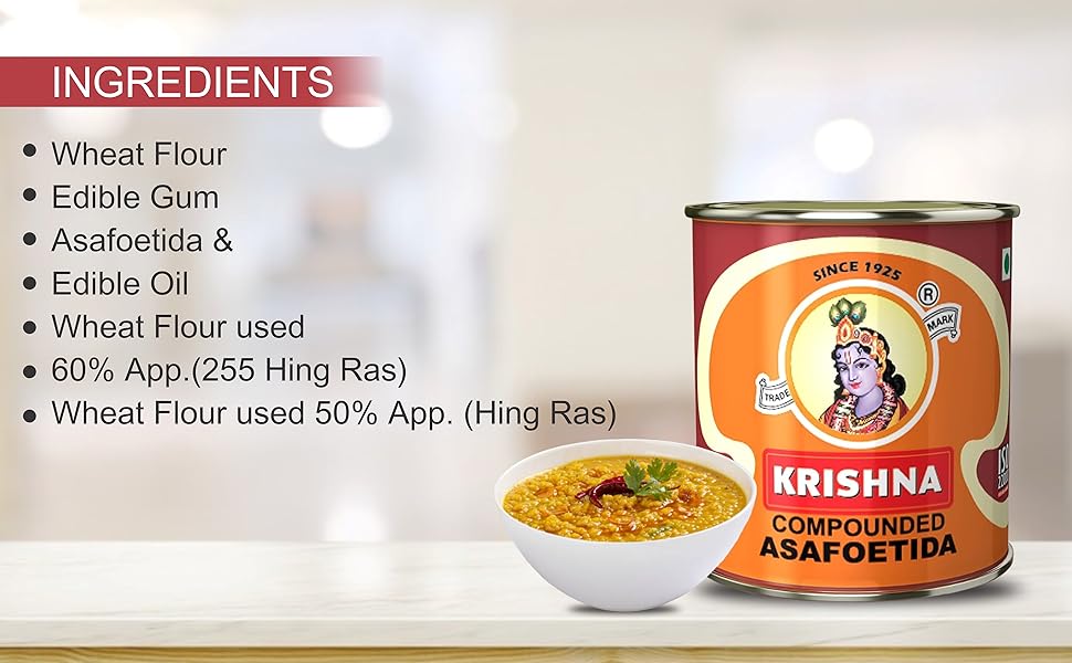 Krishna Hing Ras Whole 250 gram Tin