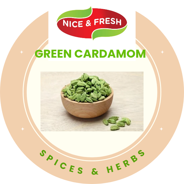 Nice & Fresh Green Cardamom 100g | Bold Size