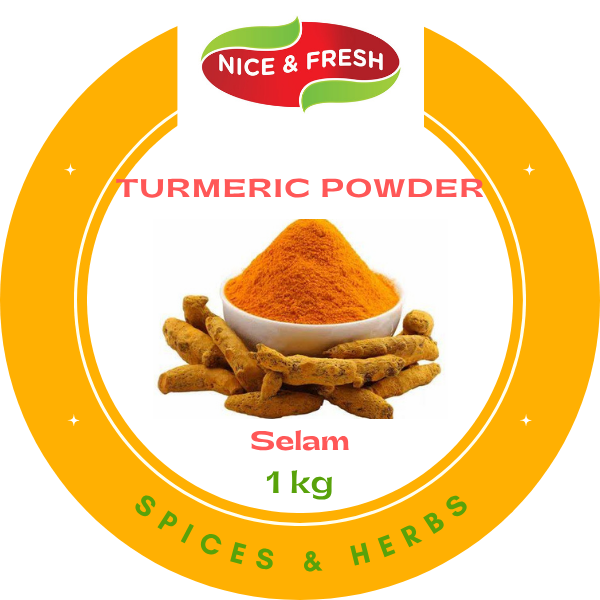 Nice & Fresh turmeric (haldi) powder label